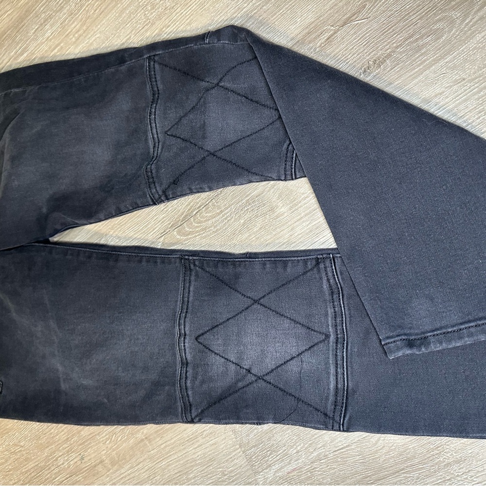 DL1961 Florence Ankle Moto Skinny Jeans Black Stretch Mid Rise Size 27 - Picture 2 of 6